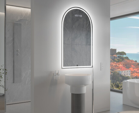 Epäsäännöllisen muotoinen LED-kylpyhuonepeili Y223 #9