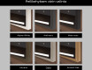 Suorakulmainen LED-kylpyhuoneen peili, jossa FrameLine-kehys L09 #2