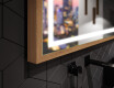 Suorakulmainen LED-kylpyhuoneen peili, jossa FrameLine-kehys L49 #3