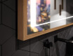Suorakulmainen LED-kylpyhuoneen peili, jossa FrameLine-kehys L61 #3