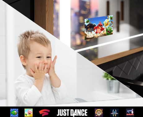 Suorakulmainen LED-kylpyhuoneen peili, jossa FrameLine-kehys L61 #9