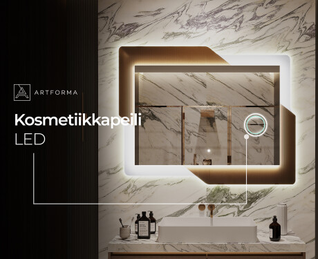 Kylpyhuoneen Peili Led-valoilla - Retro #10