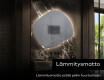 Epäsäännöllisen muotoinen LED-kylpyhuonepeili R221 #9