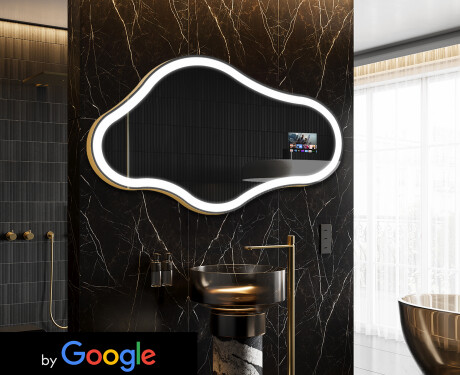 Epäsäännöllinen peili kylpyhuoneen LED SMART C222 Google