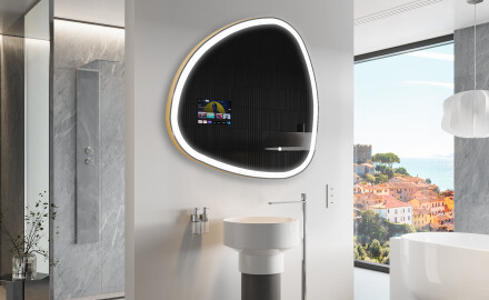 Epäsäännöllinen peili kylpyhuoneen LED SMART J222 Google