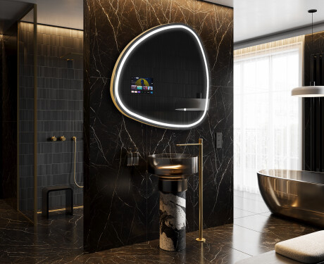 Epäsäännöllinen peili kylpyhuoneen LED SMART J223 Google #8