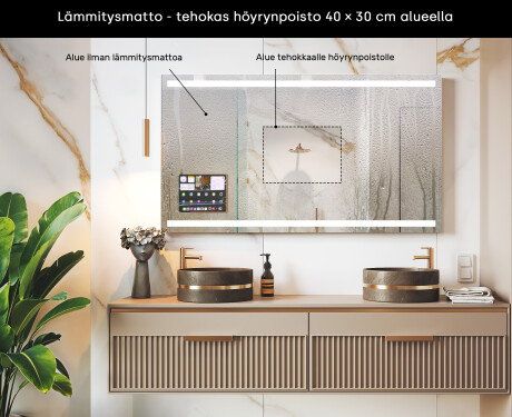 Älykäs LED-kylpyhuonepeili Displine-kehyksellä - Apple L09 #7