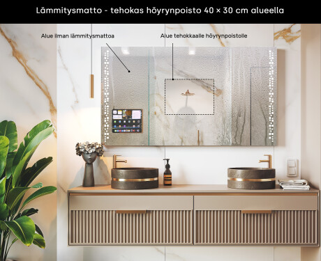 Moderni LED-peili iPad Displine L38 -kehyksellä #7