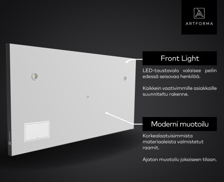Peili kylpyhuoneen LED SMART L01 Apple #5