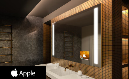 Peili kylpyhuoneen LED SMART L02 Apple