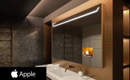 Peili kylpyhuoneen LED SMART L128 Apple