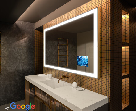 SMART Kylpyhuoneen Peili Led-valoilla L01 Google-sarja