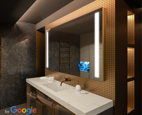 SMART Kylpyhuoneen Peili Led-valoilla L02 Google-sarja #1