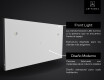 SMART Kylpyhuoneen Peili Led-valoilla L02 Google-sarja #11