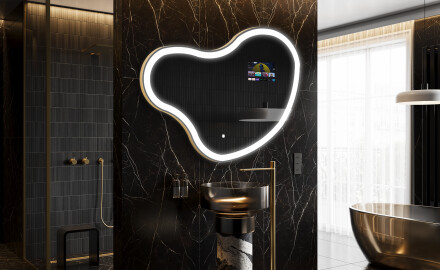Epäsäännöllinen peili kylpyhuoneen LED SMART N222 Google