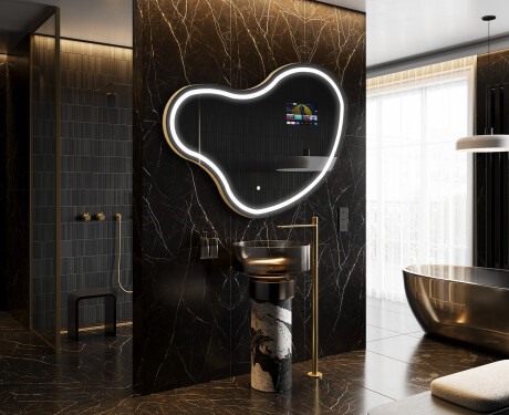 Epäsäännöllinen peili kylpyhuoneen LED SMART N223 Google #8