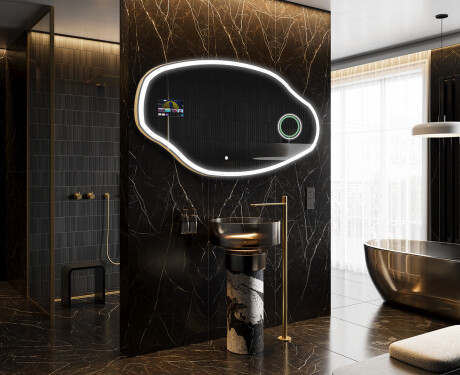 Epäsäännöllinen peili kylpyhuoneen LED SMART O222 Google #8