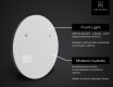 Pyöreä peili kylpyhuoneen LED SMART L33 Apple #2