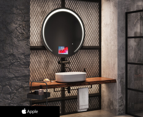 Pyöreä peili kylpyhuoneen LED SMART L153 Apple #1