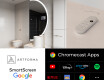 Puolipyöreä peili kylpyhuoneen LED SMART A222 Google #2