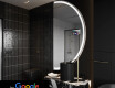 Puolipyöreä peili kylpyhuoneen LED SMART A223 Google