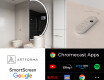 Puolipyöreä peili kylpyhuoneen LED SMART A223 Google #2