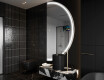 Puolipyöreä peili kylpyhuoneen LED SMART A223 Google #8