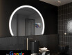 Puolipyöreä peili kylpyhuoneen LED SMART W222 Google