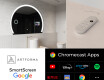 Puolipyöreä peili kylpyhuoneen LED SMART W222 Google #2