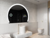 Puolipyöreä peili kylpyhuoneen LED SMART W222 Google #10