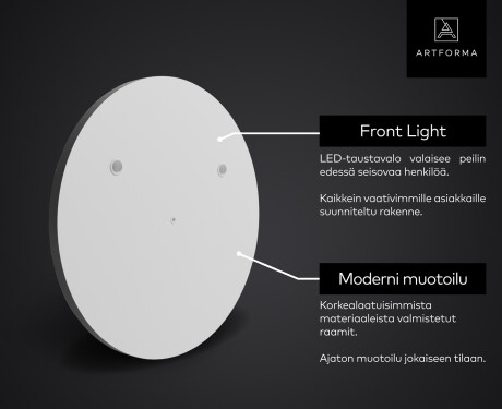 Pyöreä peili kylpyhuoneen LED SMART L33 Samsung #2