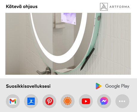 Pyöreä peili kylpyhuoneen LED SMART L33 Samsung #3