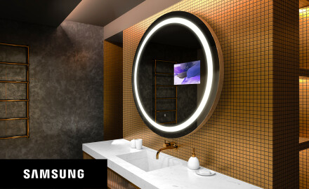 Pyöreä peili kylpyhuoneen LED SMART L33 Samsung