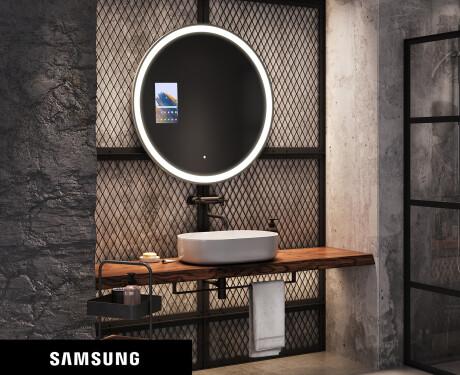 Pyöreä peili kylpyhuoneen LED SMART L76 Samsung #1