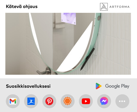 Pyöreä peili kylpyhuoneen LED SMART L114 Samsung #3
