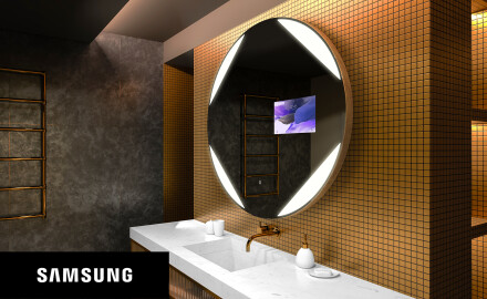 Pyöreä peili kylpyhuoneen LED SMART L114 Samsung