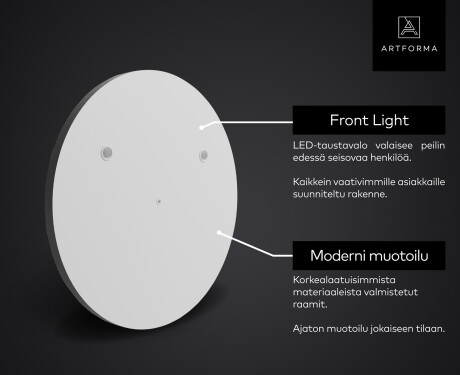 Pyöreä peili kylpyhuoneen LED SMART L115 Samsung #2