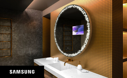 Pyöreä peili kylpyhuoneen LED SMART L115 Samsung