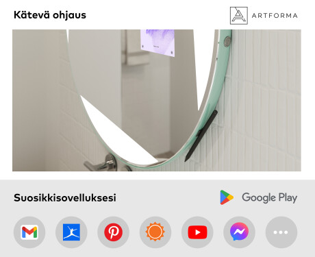 Pyöreä peili kylpyhuoneen LED SMART L116 Samsung #3