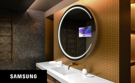 Pyöreä peili kylpyhuoneen LED SMART L156 Samsung