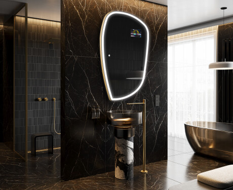 Epäsäännöllinen peili kylpyhuoneen LED SMART I222 Google #8