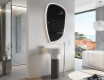 Epäsäännöllinen peili kylpyhuoneen LED SMART I222 Google #9