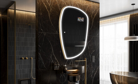 Epäsäännöllinen peili kylpyhuoneen LED SMART I222 Google