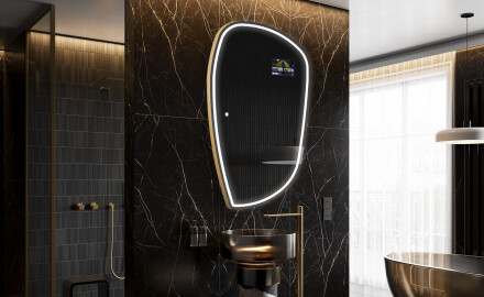 Epäsäännöllinen peili kylpyhuoneen LED SMART I223 Google