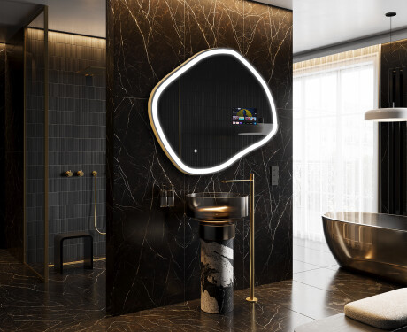 Epäsäännöllinen peili kylpyhuoneen LED SMART R222 Google #8