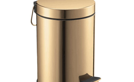 STANDARD-poljinkori, pyöreä, 5 l, pehmeä sulkeminen / kiiltävä kulta