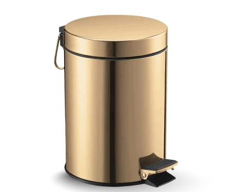 STANDARD-poljinkori, pyöreä, 5 l, pehmeä sulkeminen / kiiltävä kulta