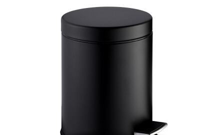 STANDARD-poljinkori, pyöreä, 5 l, pehmeä sulkeminen / mattamusta