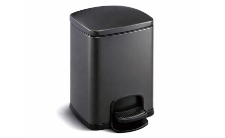PREMIUM-poljinkori, suorakulmainen, 5 l, pehmeä sulkeminen / mattamusta