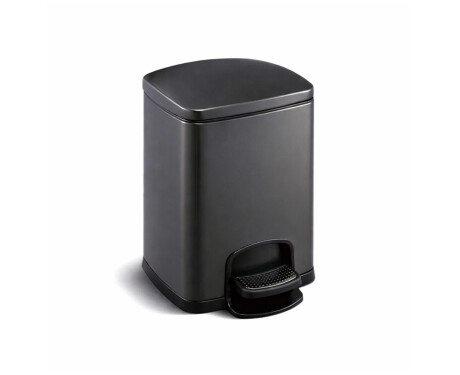 PREMIUM-poljinkori, suorakulmainen, 5 l, pehmeä sulkeminen / mattamusta